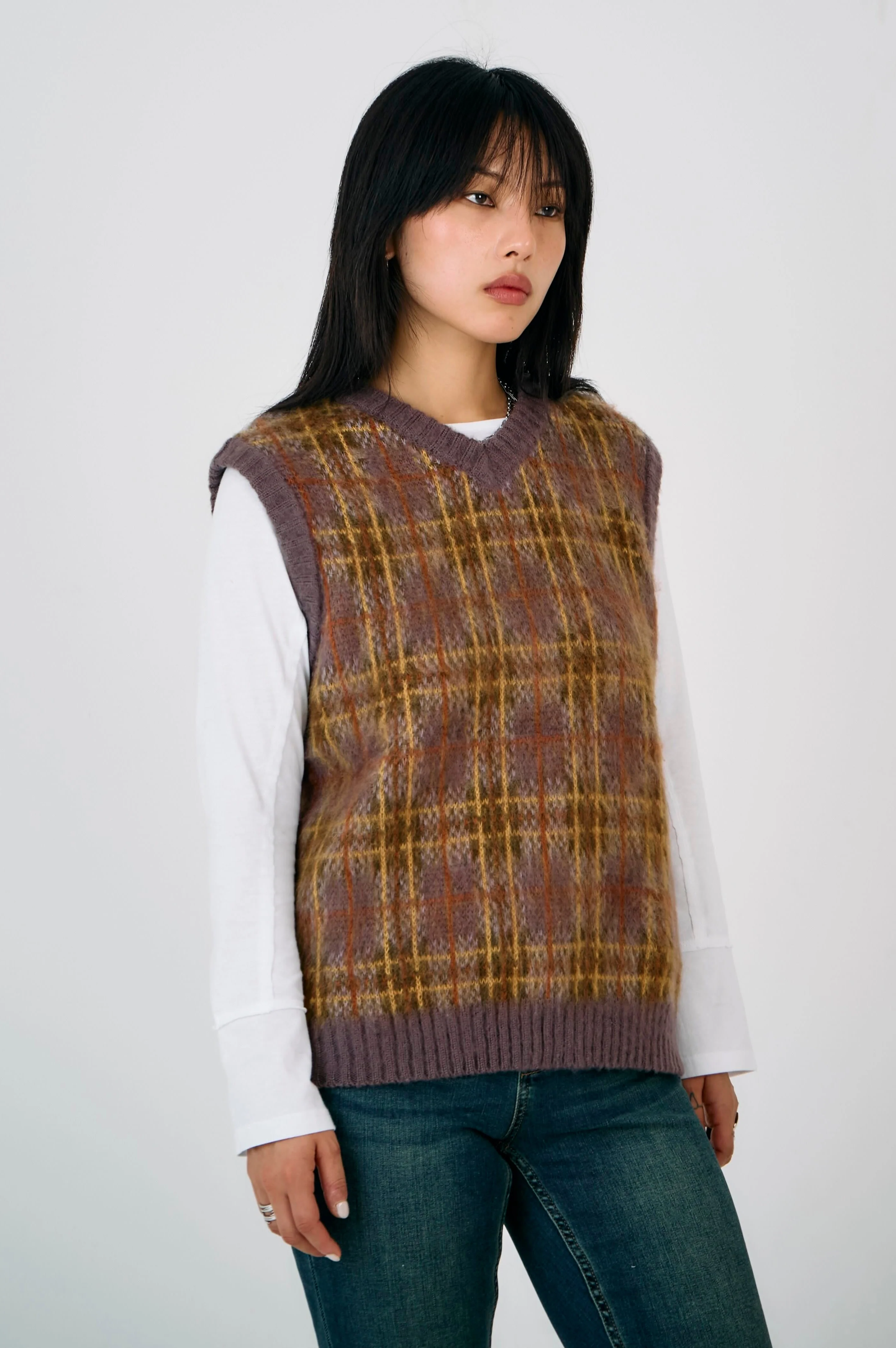 Civilian Check Knit Vest - Image 3