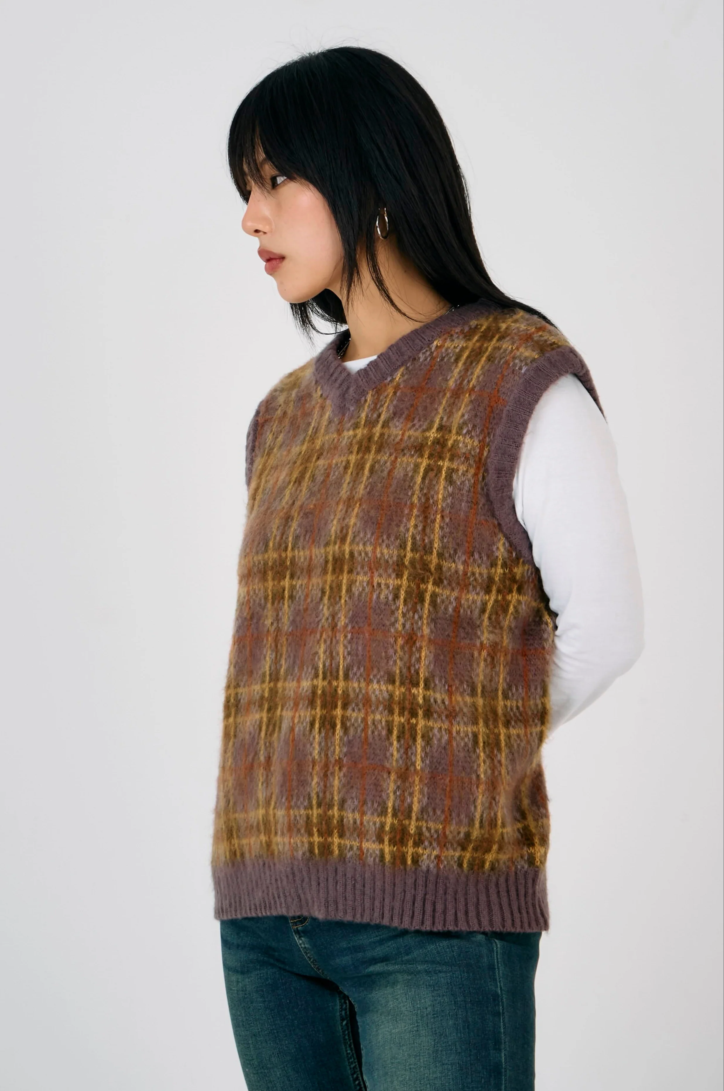 Civilian Check Knit Vest - Image 4