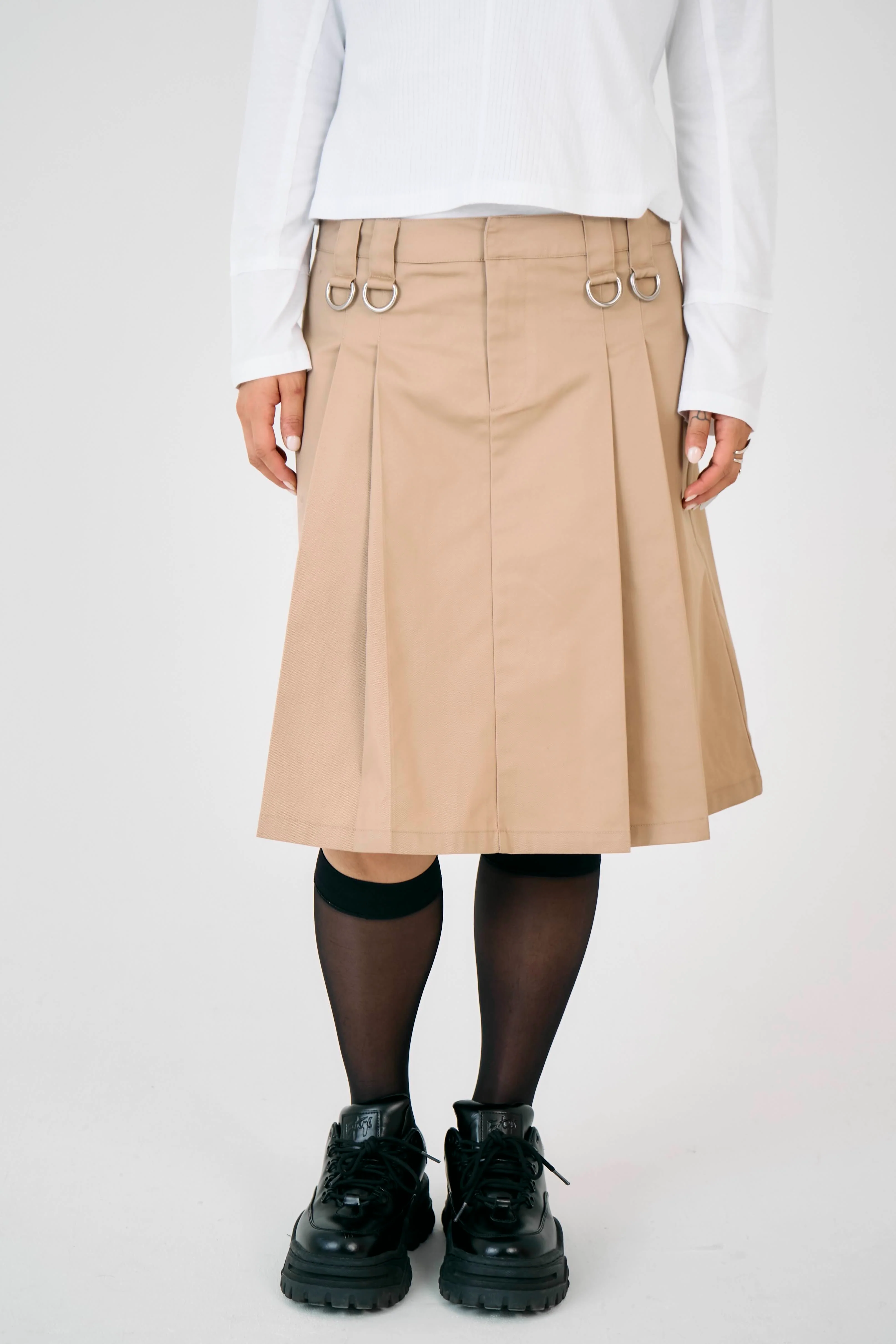 Clerk Pleated Midi Skirt - Image 3
