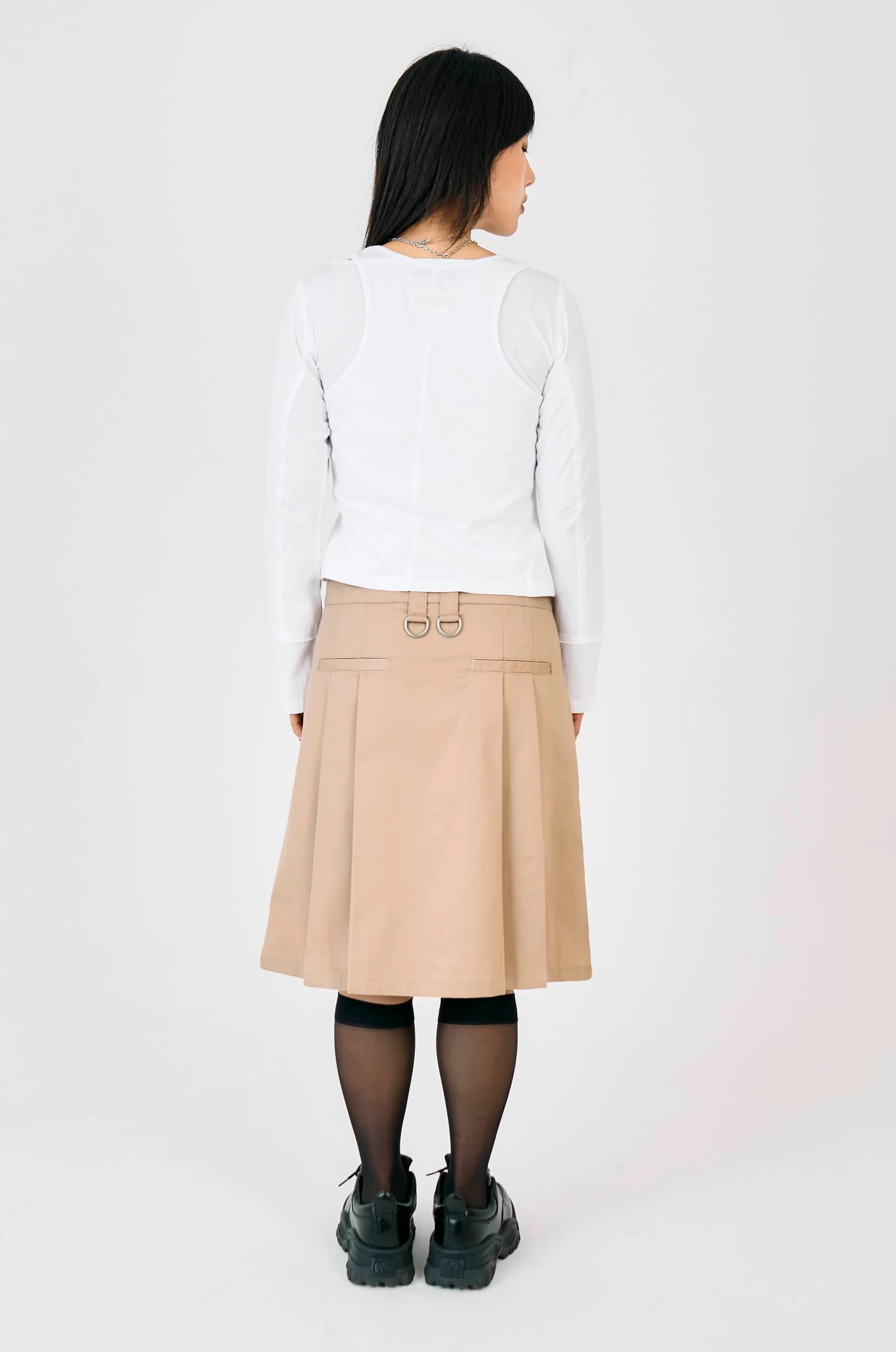 Clerk Pleated Midi Skirt - Image 5