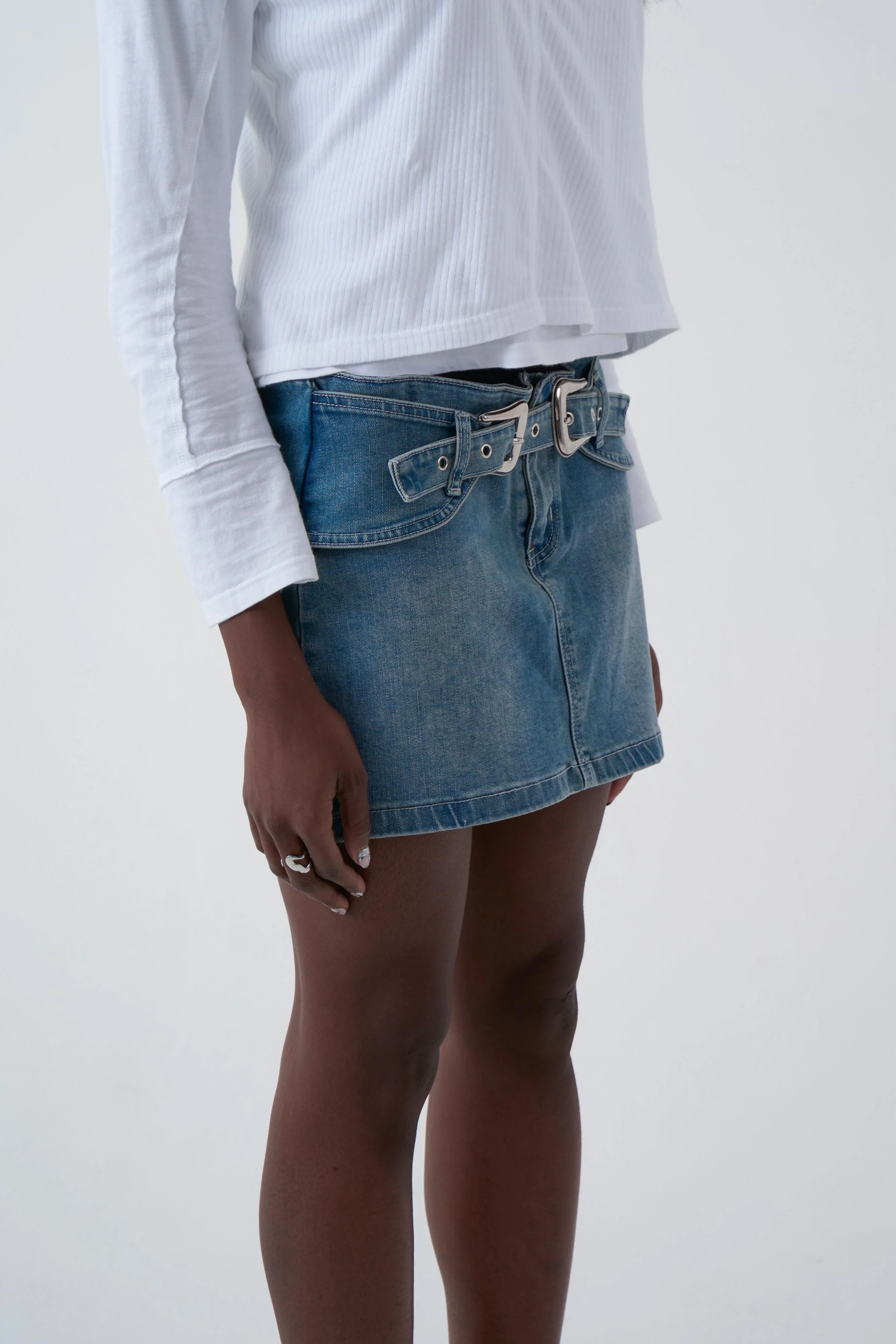 Cylinder Western Mini Skirt - Image 3
