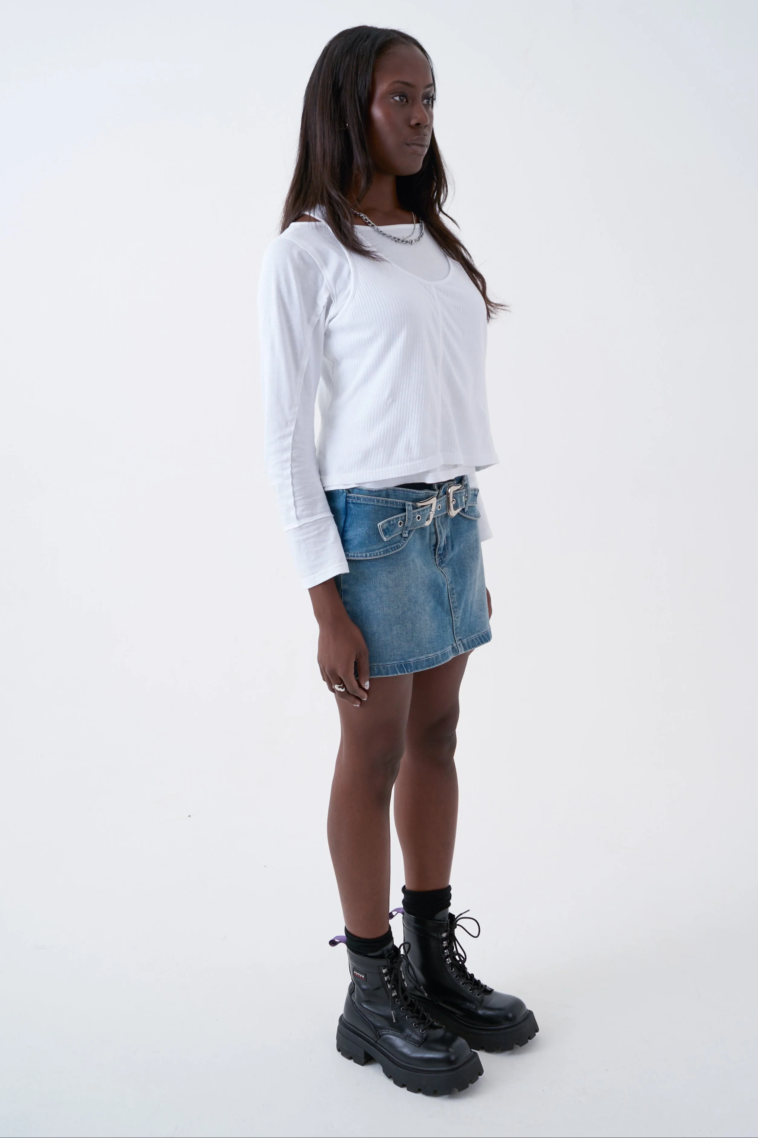 Cylinder Western Mini Skirt - Image 4