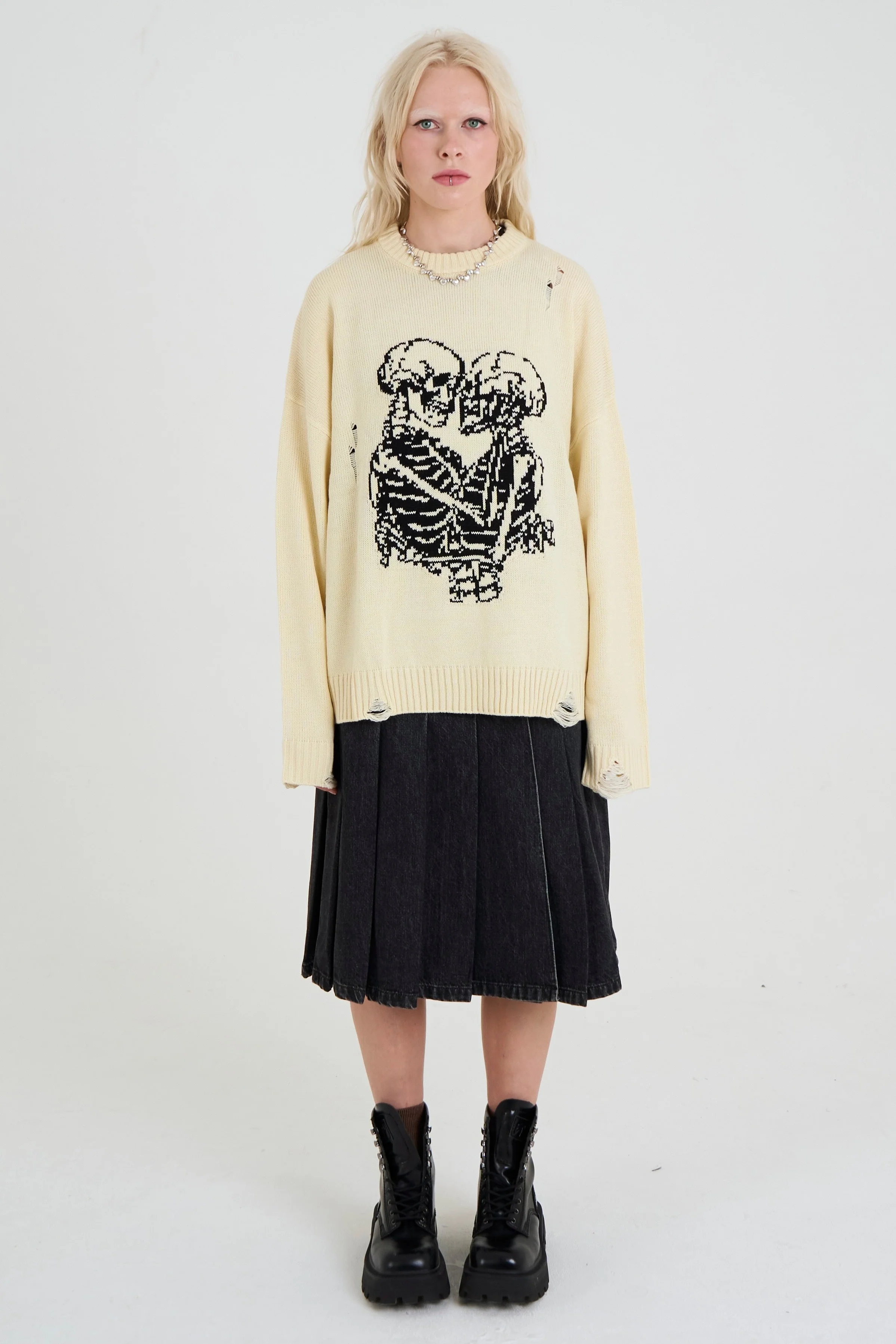 Everlasting Distressed Skeleton Knit - Image 3