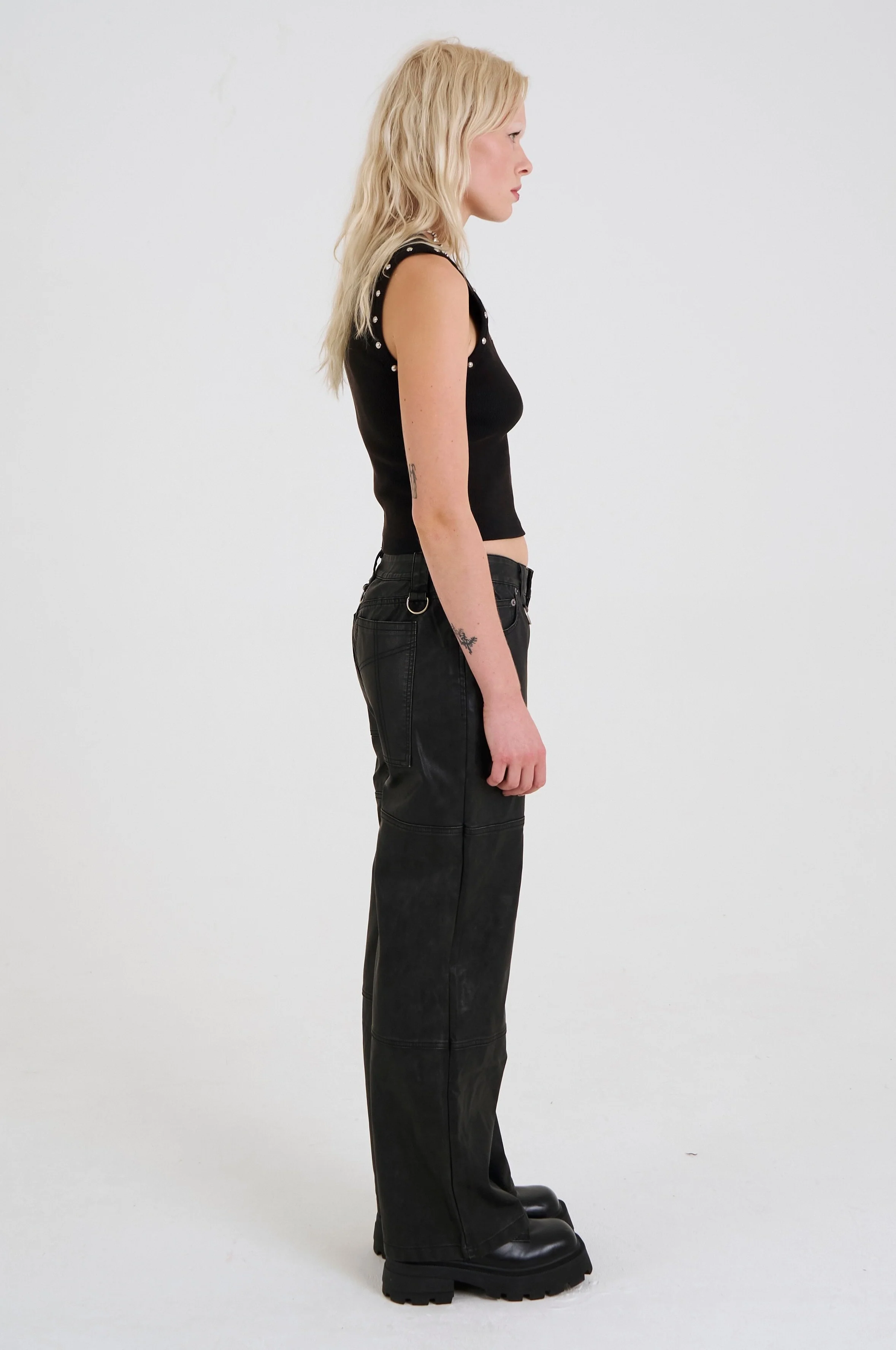 Lita Faux Leather Pants - Image 5
