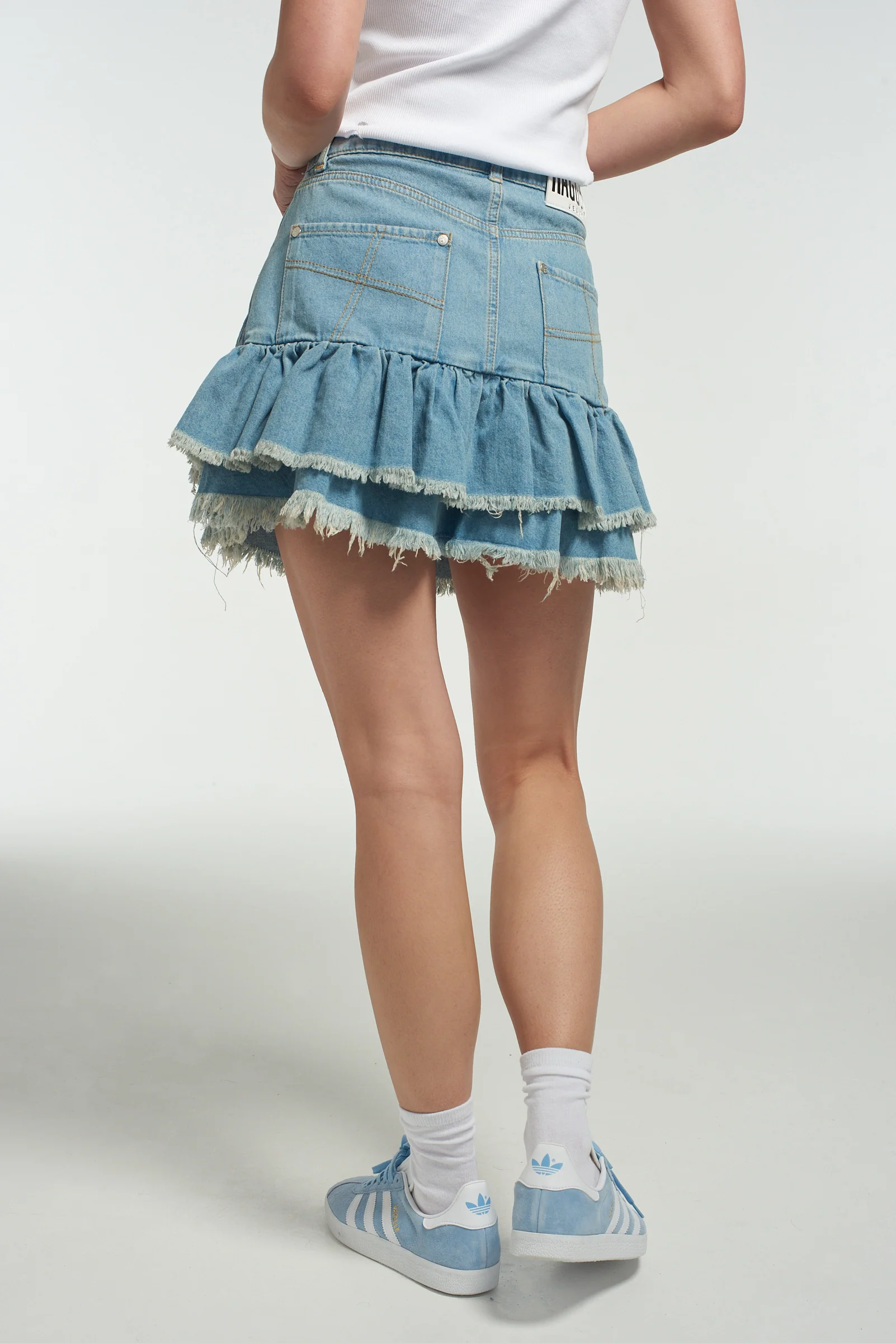 Morticia Mini Skirt Blue - Image 5