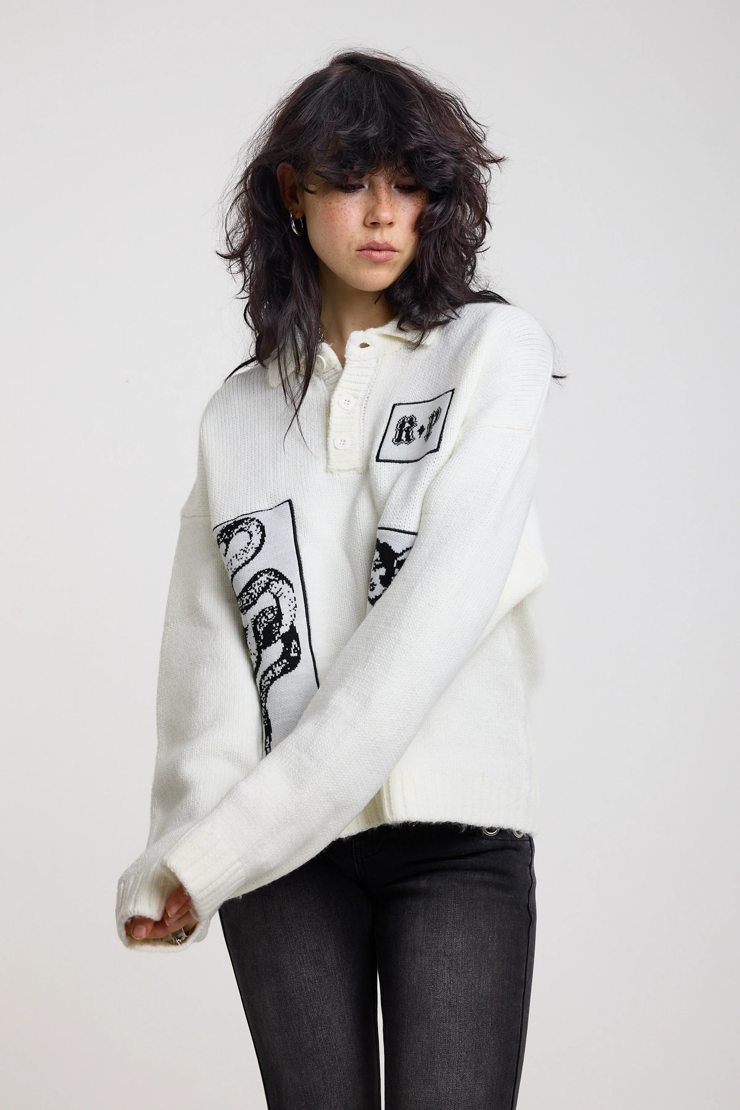 Post Rugby Appliqué Knit Jumper - Image 7