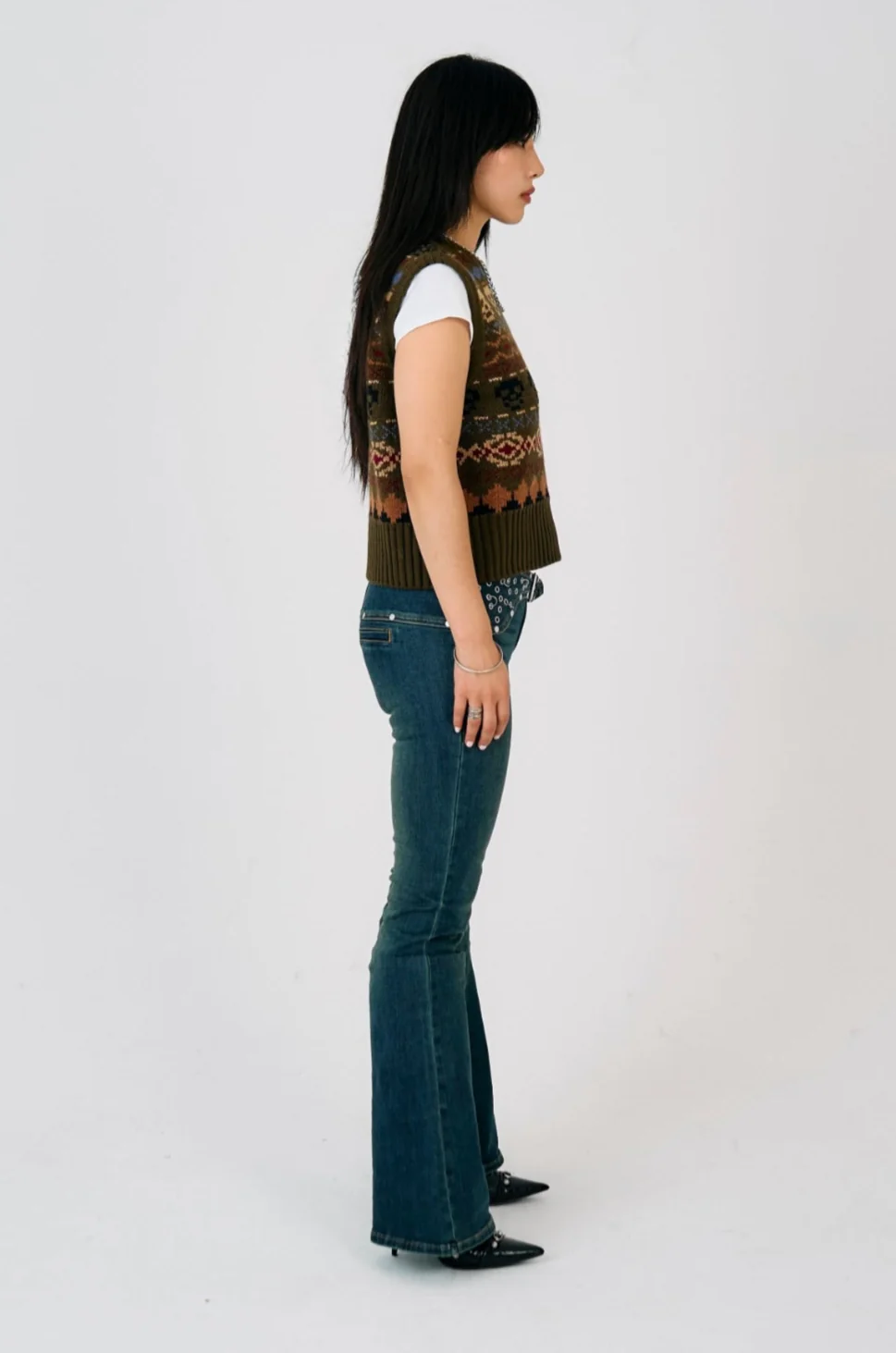 Quill Grunge Fair Isle Knit Vest - Image 6