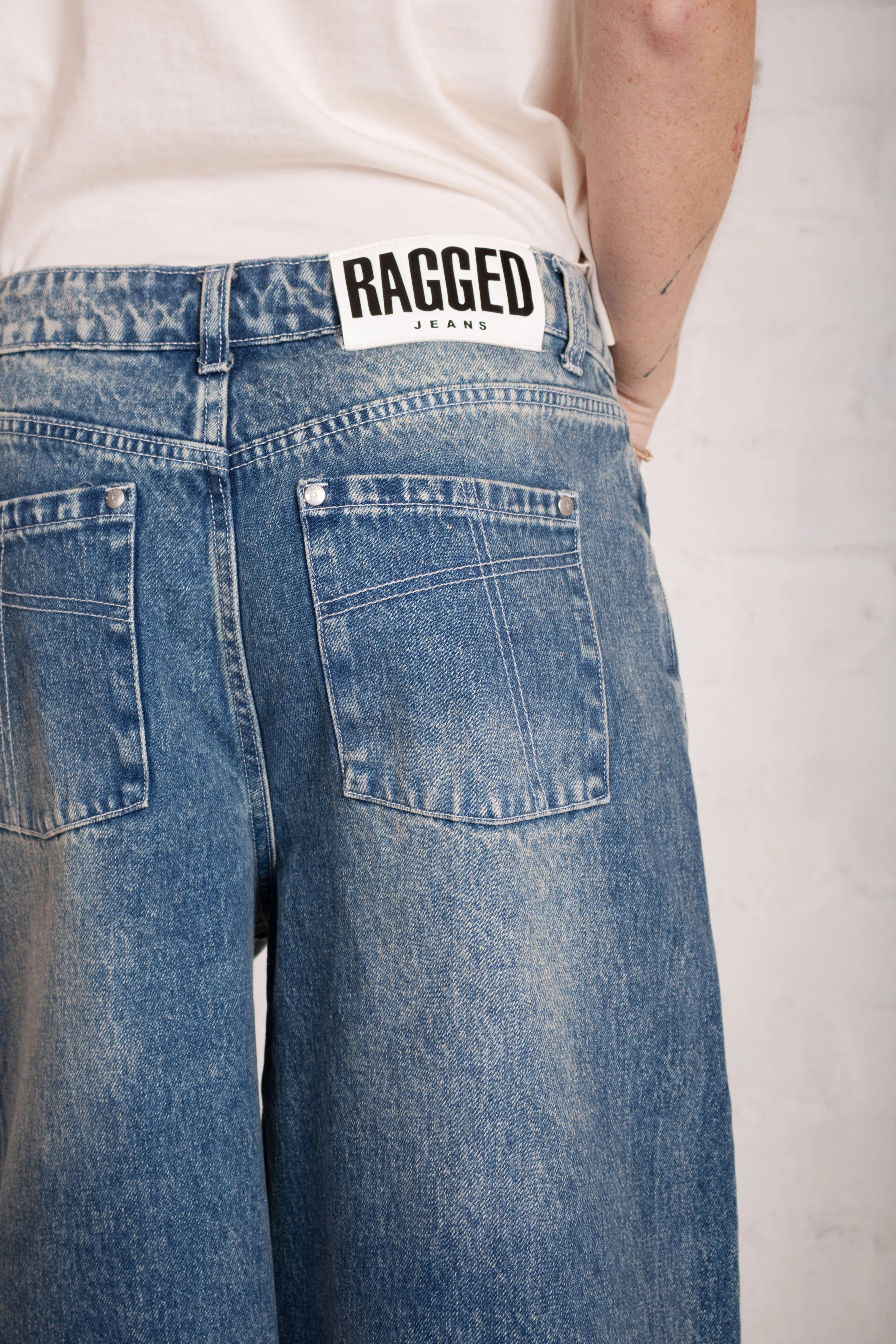 Vintage Washed Blue Release Jorts - Image 5