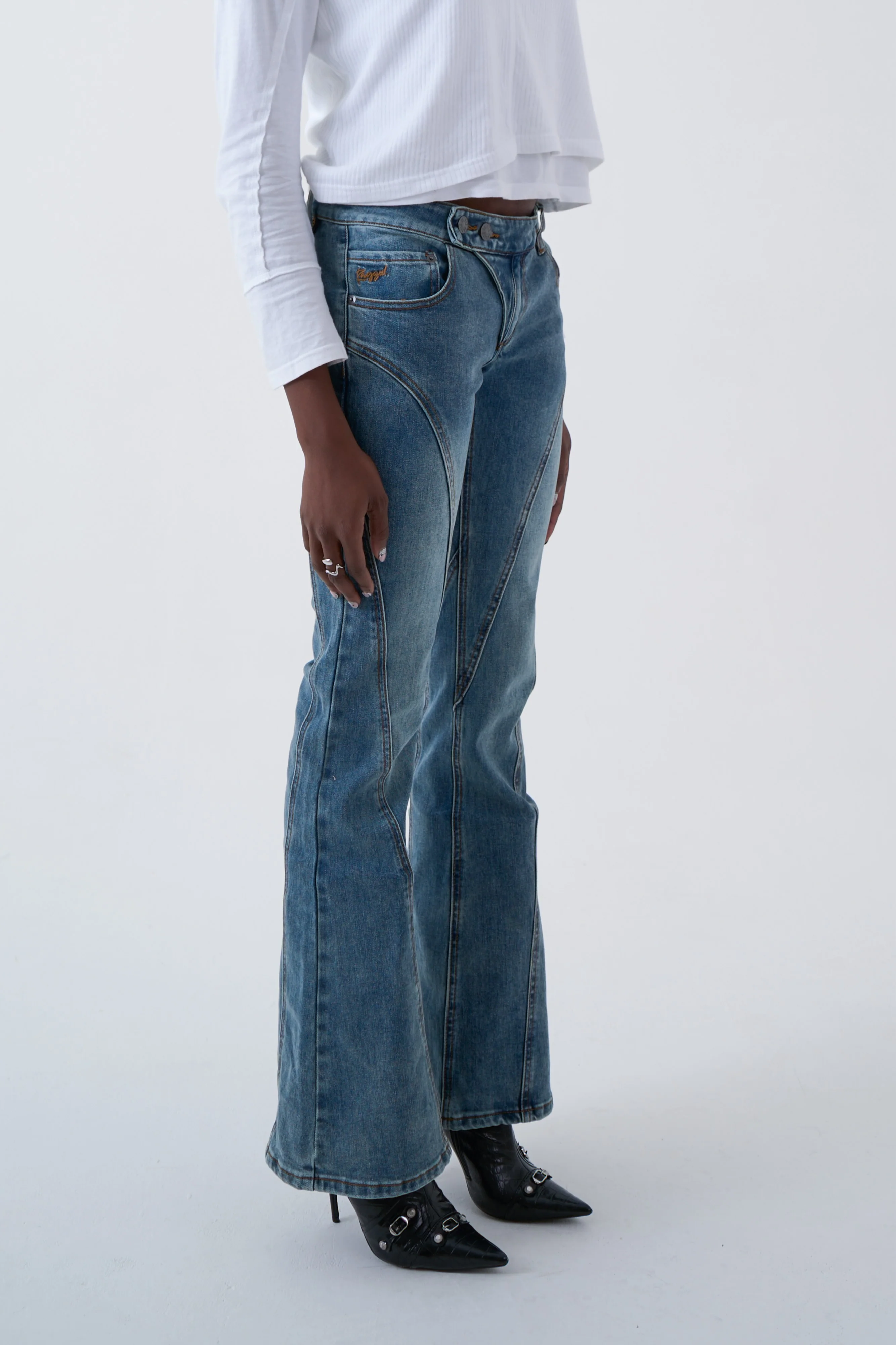 Roxy Moto Flare Jeans - Image 5