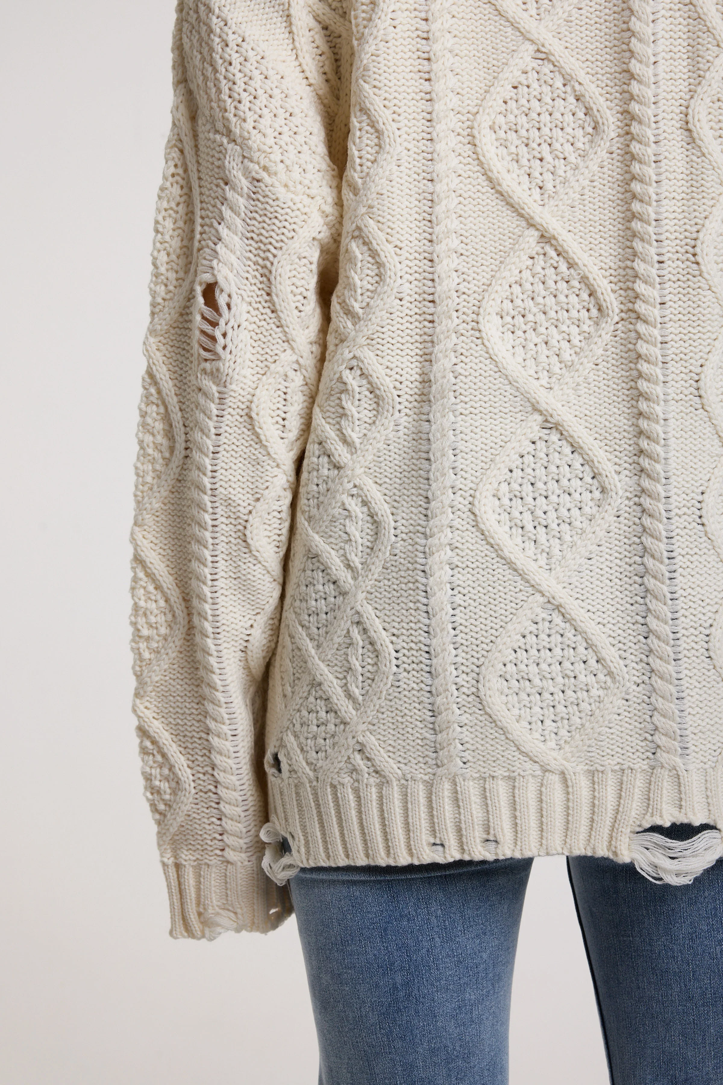 Skull Oversized Cable Knit Jumper - Image 7