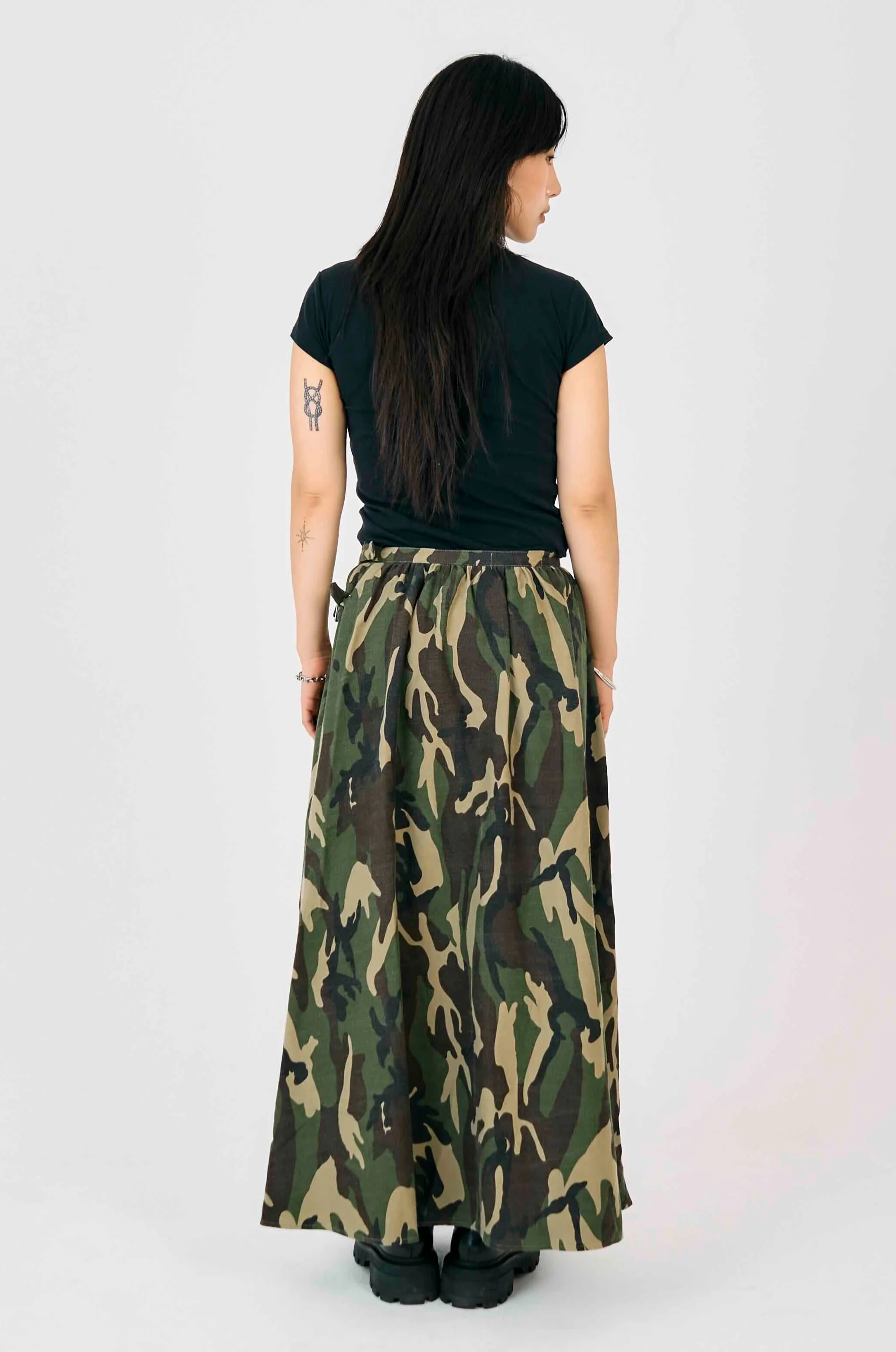 Squad Camo Maxi Skirt - Image 5