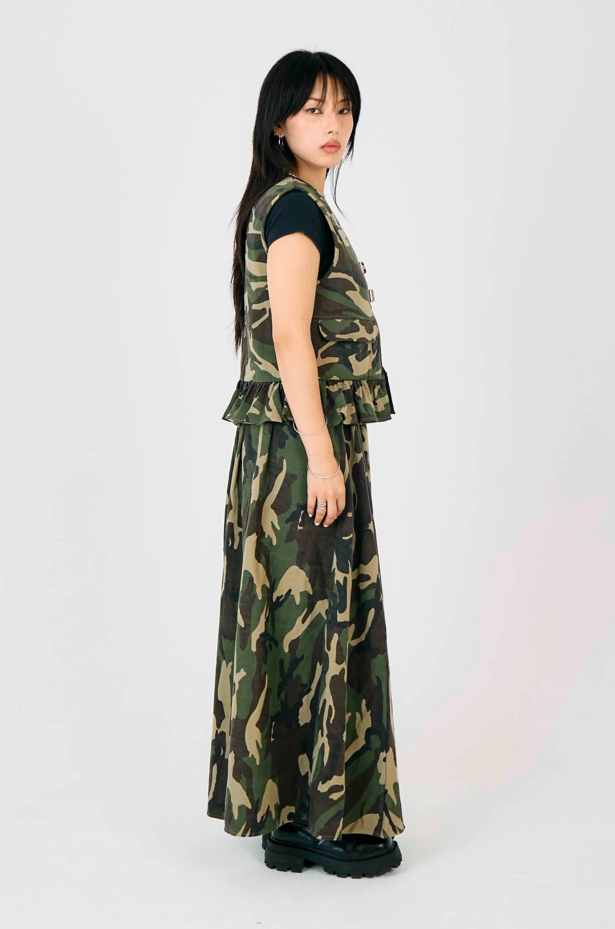 Squad Camo Maxi Skirt - Image 7