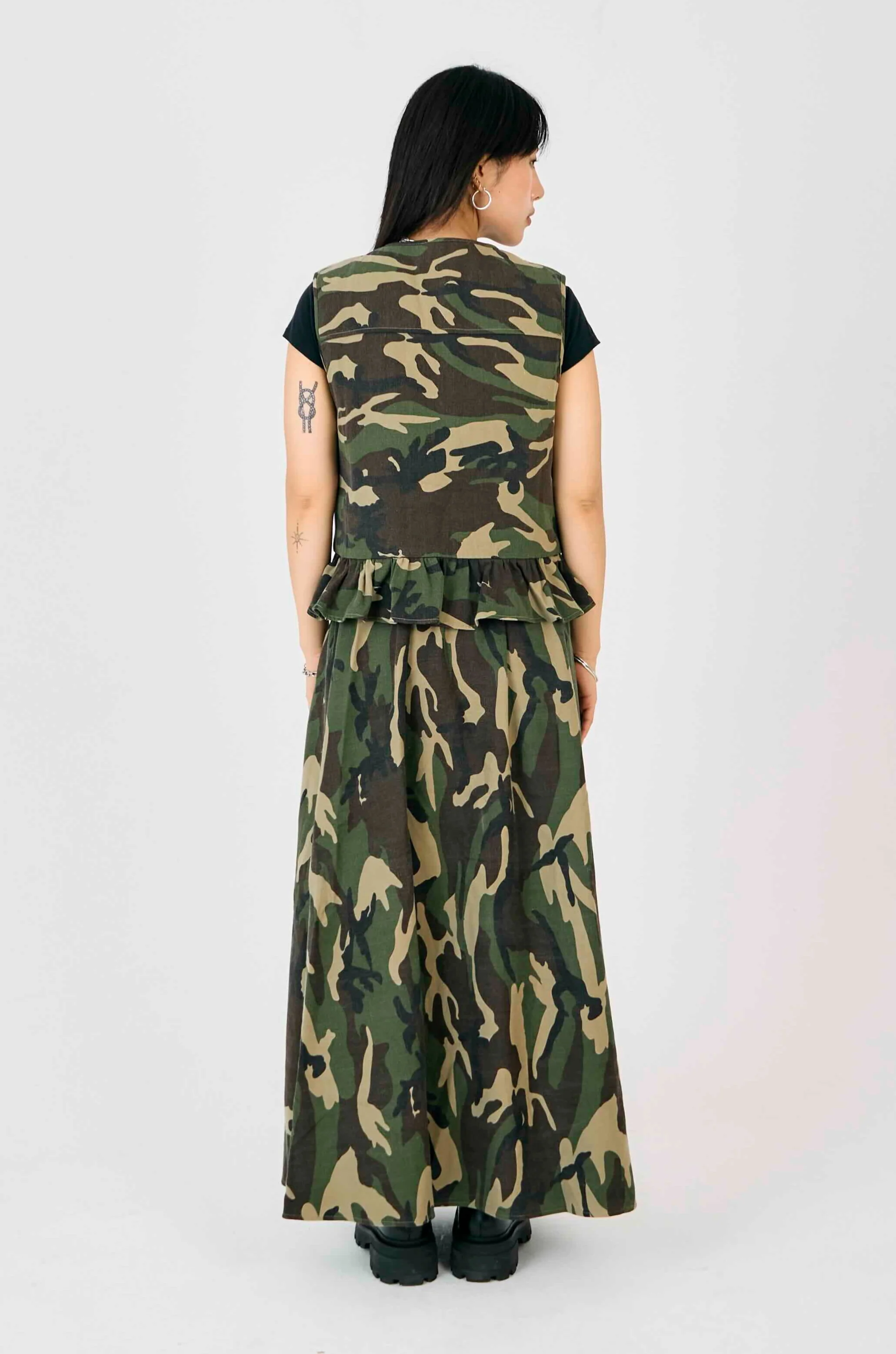 Squad Camo Maxi Skirt - Image 8
