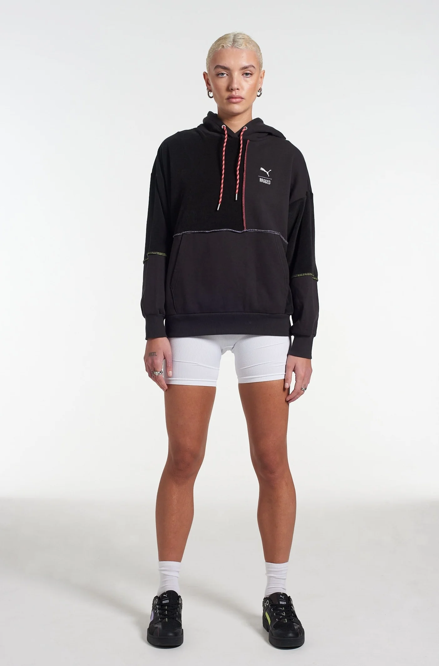 PUMA x The Ragged Priest Black Jersey Hoodie - Image 6